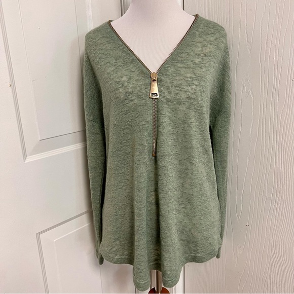 Soft Surroundings Valentina Zip Sweater A5 - Picture 2 of 6